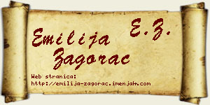 Emilija Zagorac vizit kartica